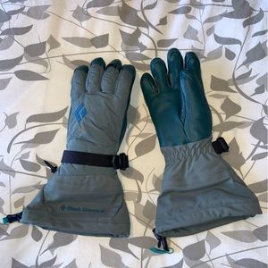 Black Diamond gore-tex XS women’s waterproof snow gloves